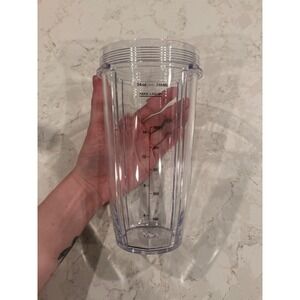 Nutri Ninja 24oz Replacement Blender Cup 710ml Clear Plastic Single Serve Jar‎